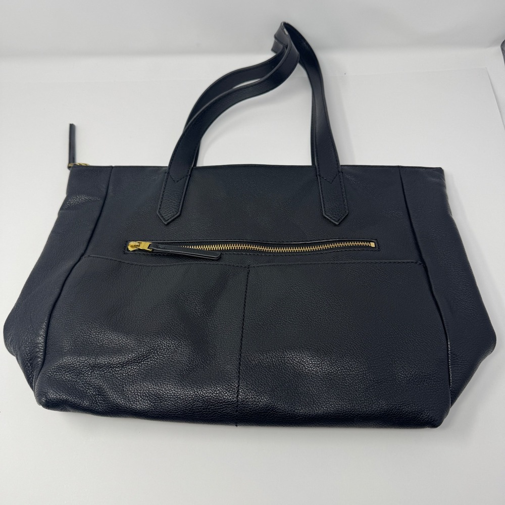 Fossil Rachel Tote‎ Black Pebbled Leather Shoulder Bag ZB7484 Gold Hardware Mens
